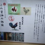 味噌ぶりNoodle みやみや - 使っている材料の説明