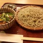 蕎麦料理 すみや - 鴨せいろ蕎麦。