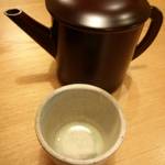 蕎麦料理 すみや - カレー南蛮にも蕎麦湯のサービスが。