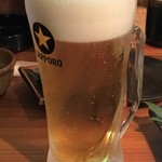 Izakaya Kisaku - 生ビール　５００円