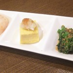 手打ちそば八轟 - 前菜３種