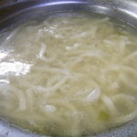 大衆割烹 藤八 - 豚鍋〆の饂飩（’11/1）