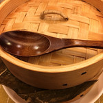 黄龍 - 大山鶏と南京のもち米蒸し、蓮の香り…セイロ開ける前〜、ワクワク〜(´▽｀) 