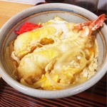 江戸家 - えび天とじ丼そばセット（えび天とじ丼）