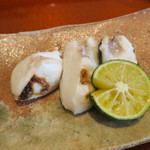 いち太 - 29年3月　河豚白子焼きアップ