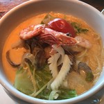 海の幸のちゃんぽん風パスタ