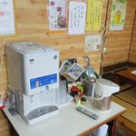 じんぎすかん あんべ - 水、お茶はセルフサービスです