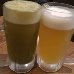 鳥元 - 抹茶ビール＆白富士地ビール