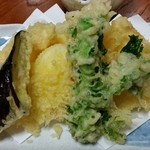 魚屋の寿司　東信 - もんごいかの天ぷら