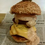 カフェ楓荘 - weakend burger 1000円