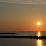 Sea Point NIIGATA - シーポイントから見える夕日