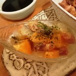 岸本食堂 - 柑橘類と魚の和え物