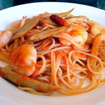 カーサ カルマ - 海老と牛蒡のパスタ