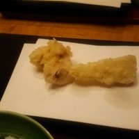 天ぷら すず航 - ハマグリと筍