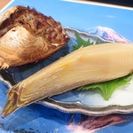 勝しん - カニコウラ焼きと早生タケノコ