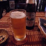 カレーのモコモコ - 「瓶ビール（スーパードライ）」（500円）