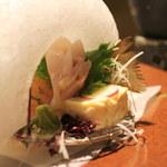 本家伴久 - 東京ではなかなか食せない「岩魚の刺身」