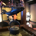 本家伴久 - ロビーにも囲炉裏が