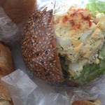 ブーランジェリー・ゼロサンゴ - 2017年3月上旬 レーズンパンの玉子サンド ¥280位だったと思います。