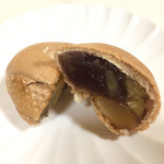 清寿軒 - 栗最中 断面