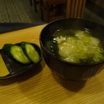 Ajino Tsuruoka - ライスセット（味噌汁・おしんこ）