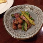 居酒屋くう - アスパラベーコン（450円）