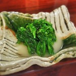 手打蕎麦 とし庵 - 菜の花のおひたし