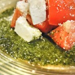 手打蕎麦 とし庵 - バジルソースが最高♪