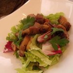 ラシーヌ - 自家製ベーコンときのこのサラダ