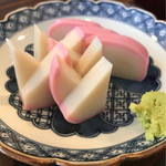 さか本 そば店 - 板わさ