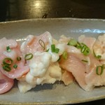 備長炭焼肉てんてん - ホルモン盛り合わせ