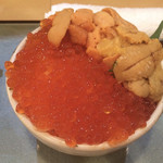 鮨國 - ウニ・イクラ丼