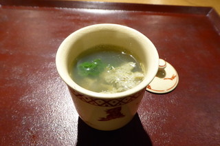 Okamoto - 蟹味噌スープ 菜の花と黒七味