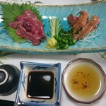 刺身と胆(スッポン)