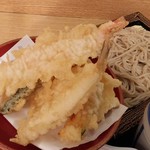 いわもとQ - 天ぷらセット（もりそば）