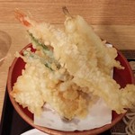 いわもとQ - 天ぷらセット（もりそば）