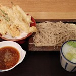 いわもとQ - 天ぷらセット（もりそば）