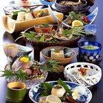 人肌の宿　川金 - 料理写真:鮎料理一式