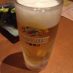 Ryuu - 生ビール中です。400円です。