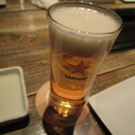 六本木焼肉　Kintan - まずはビアーで乾杯！