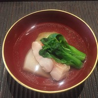 魚菜料理 縄屋 - 金目鯛と蕗の薹の餅の椀