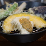 そば くら富 - カキ大丈夫ですか？苦手と伝えると鳥胸肉の天ぷらに♡
