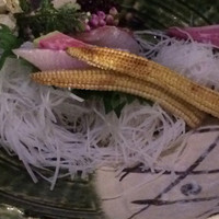 上越やすだ  銀座二丁目店 - 鮮魚3種と山里の2種お造り