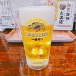 拉麺一匠 DEAD OR ALIVE - まずはビール