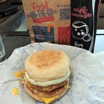 McDonald's - Double Sausage McMuffin with Egg　115バーツ