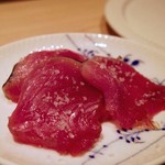 鮨 なかむら - 鰹燻製、塩