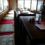 Edokawarisoba Iijima - テーブル席は４人掛けが５つくらい