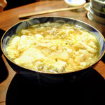 酒坊主 - 豚と白菜漬けの卵とじ