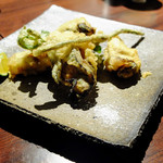 酒坊主 - 牡蠣とゼンマイのフリット