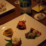 カルシファーズ・グリル アラ トスカーナ - 季節の前菜ワゴン（10種類以上から3種チョイス+京野菜バーニャカウダ）